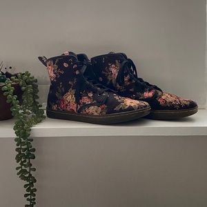 Dr Martens Floral Shoreditch Canvas Ankle Boots 8